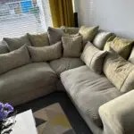 Sofology Merlo Pillow Back Grace Silver / Lime Corner Sofa