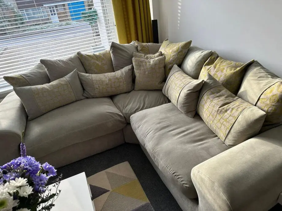 Sofology Merlo Pillow Back Grace Silver / Lime Corner Sofa