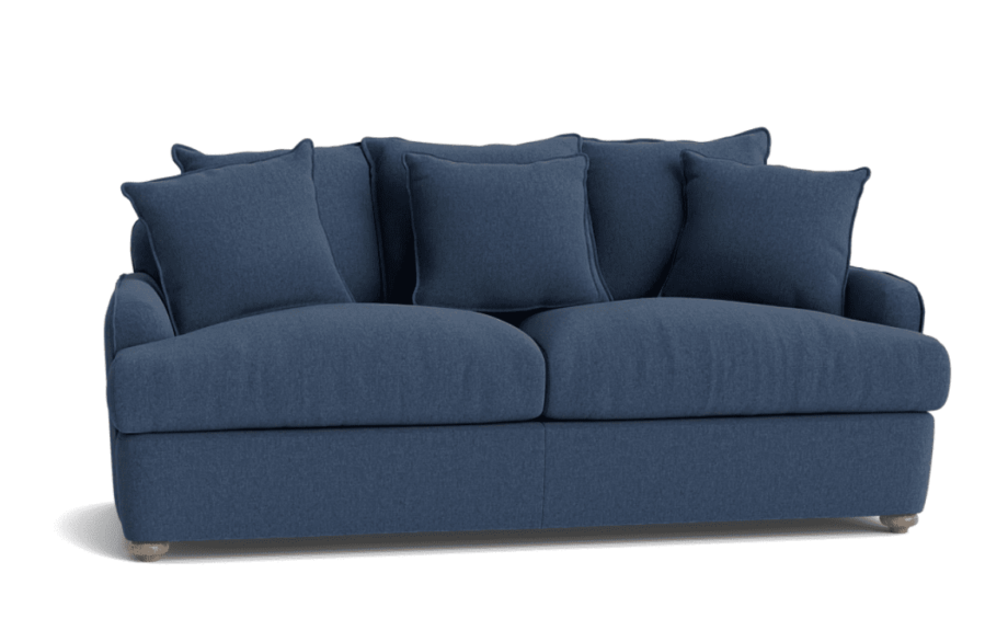 Blue /Grey Loaf Sofa Bed with sprung mattress