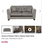 Ariana Furniture Village Grey