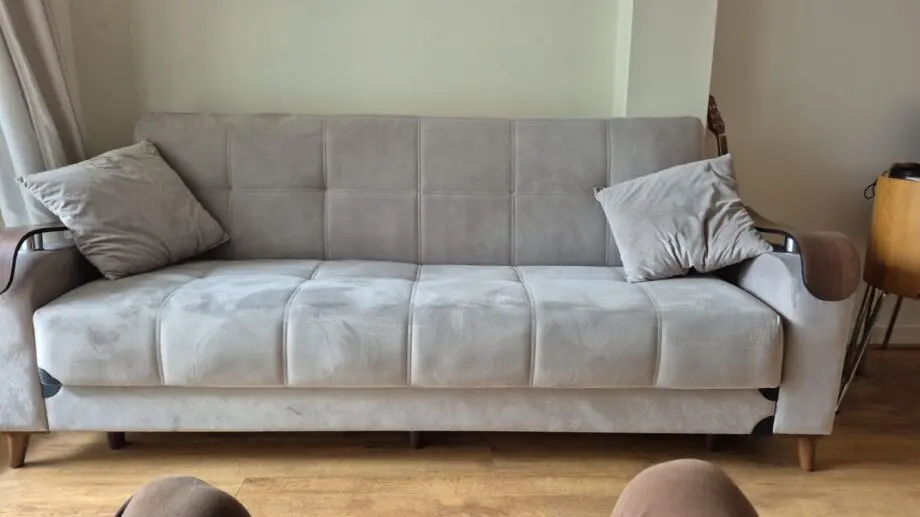 Grey 3 seater sofa bed