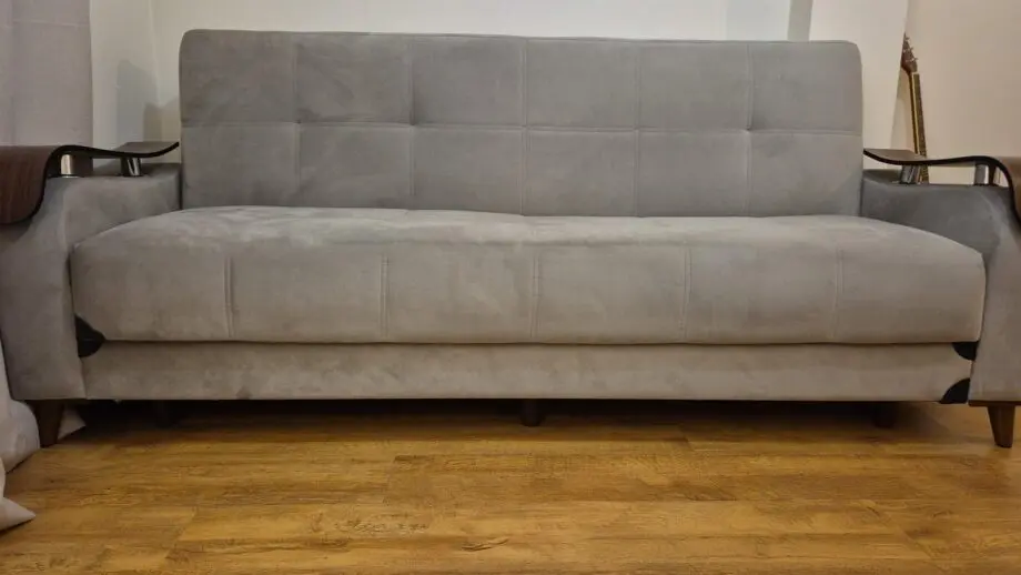 Grey 3 seater sofa bed