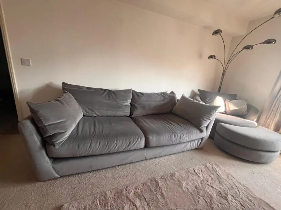 Sofalodgy grey suede