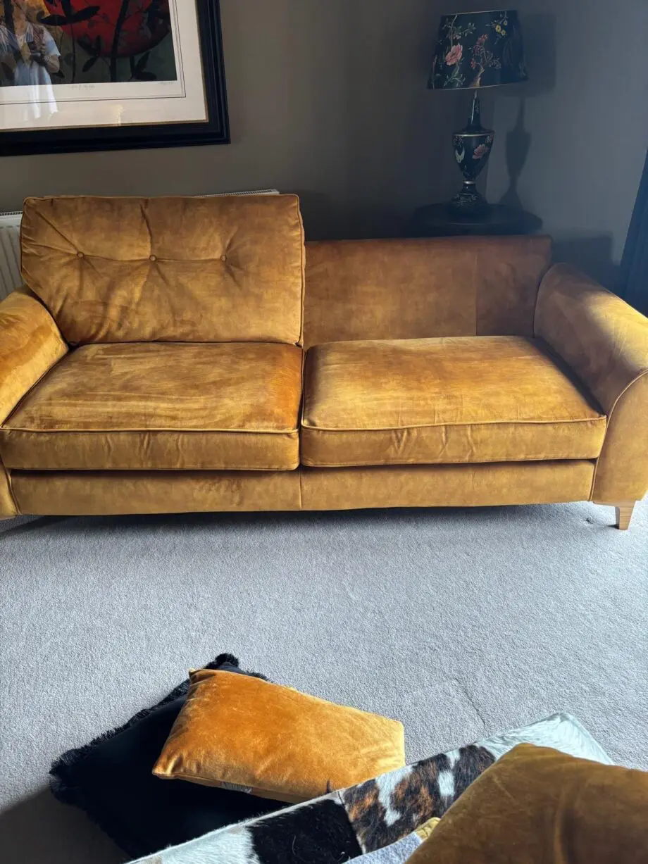 Alstons Savannah Grand Sofa Tumeric Velvet