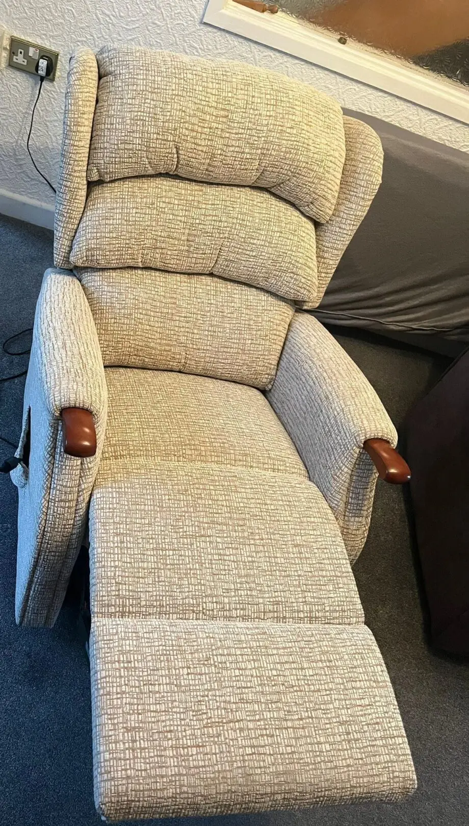Celebrity, enhanced by mammoth recliner