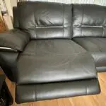 Harvey’s Hedgemoor Modular Black Corner Sofa with 2x Electric Recliners, storage and cup holders