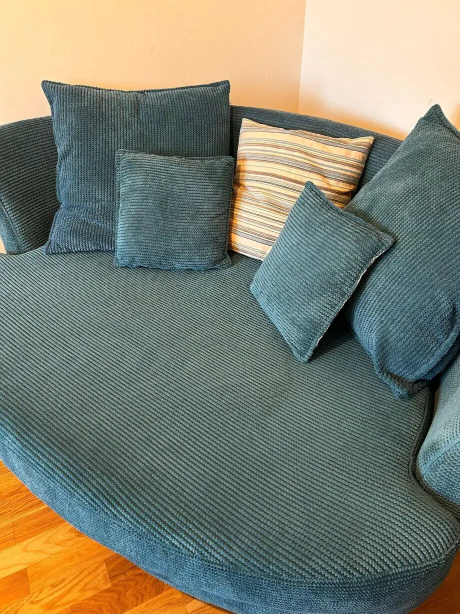DFS honey cuddler sofa in Aqua
