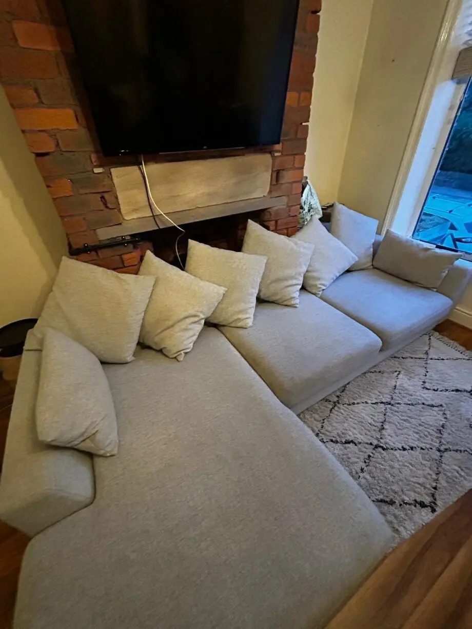 DFS grey corner sofa