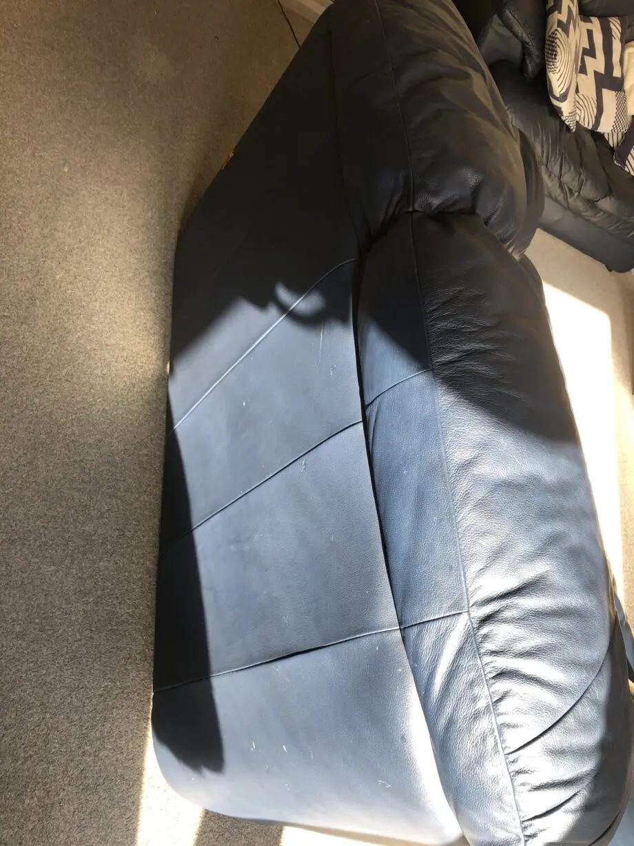 Blue 2 seater sofa X2