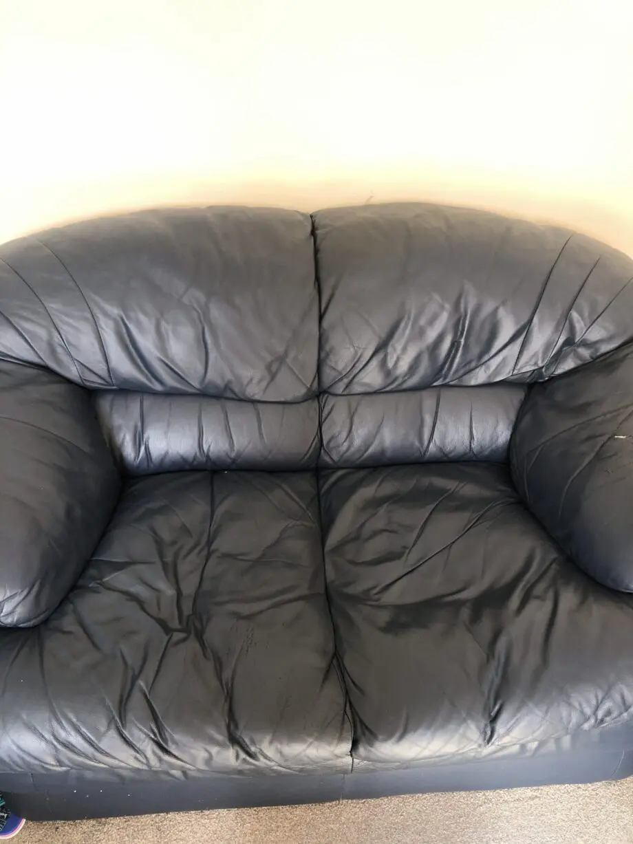 Blue 2 seater sofa X2