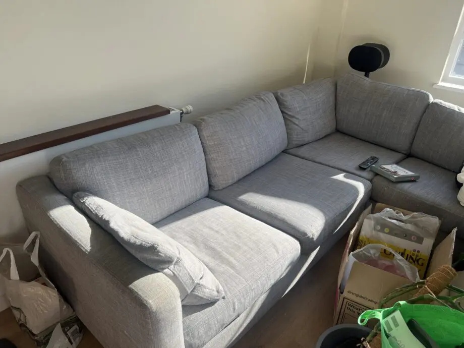 IKEA Karlstad L-Shaped (LH) Grey Corner Sofa