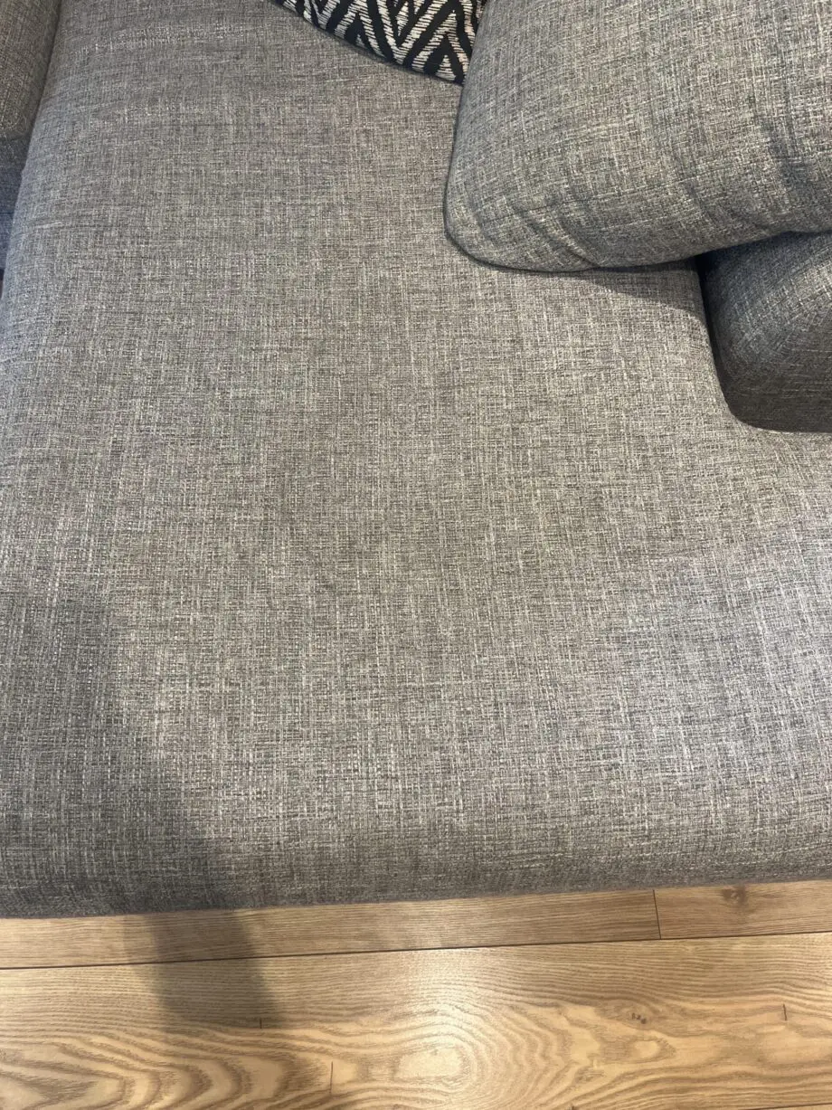Next Large Grey Parker Corner Sofa and Footstool