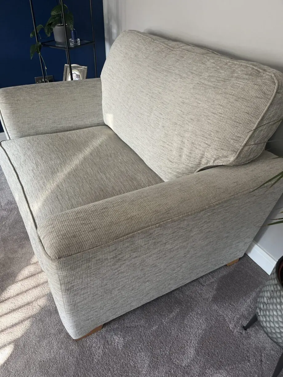 SCS ‘Walton’ sofa set comprising 4 seat sofa and loveseat/1.5 seat sofa.
