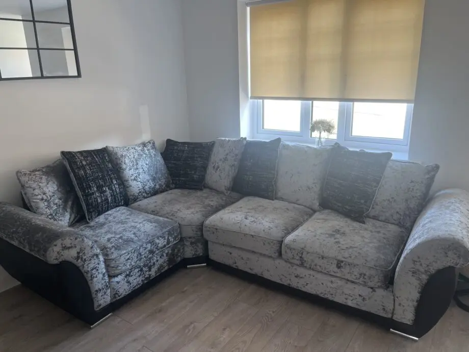 Littlewoods crushed velvet sofa