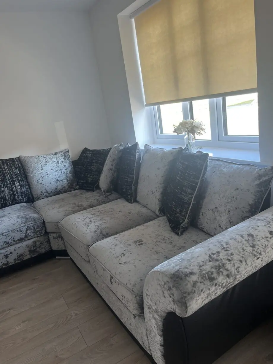 Littlewoods crushed velvet sofa