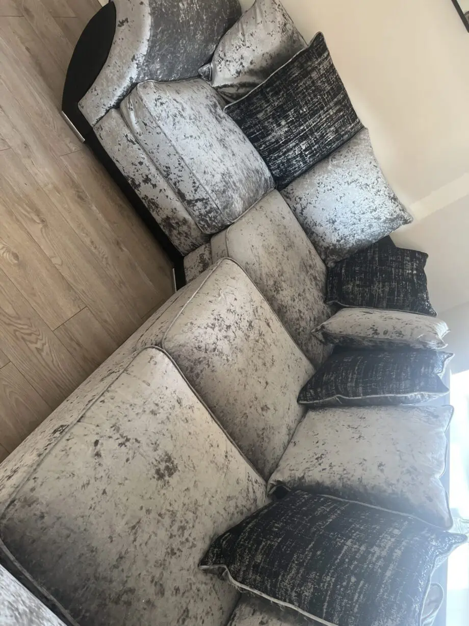 Littlewoods crushed velvet sofa