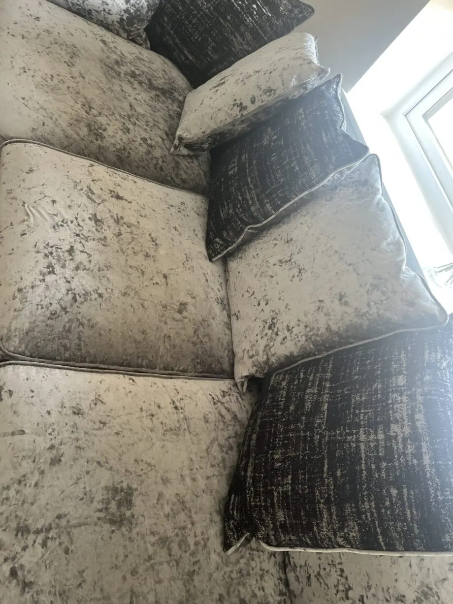 Littlewoods crushed velvet sofa