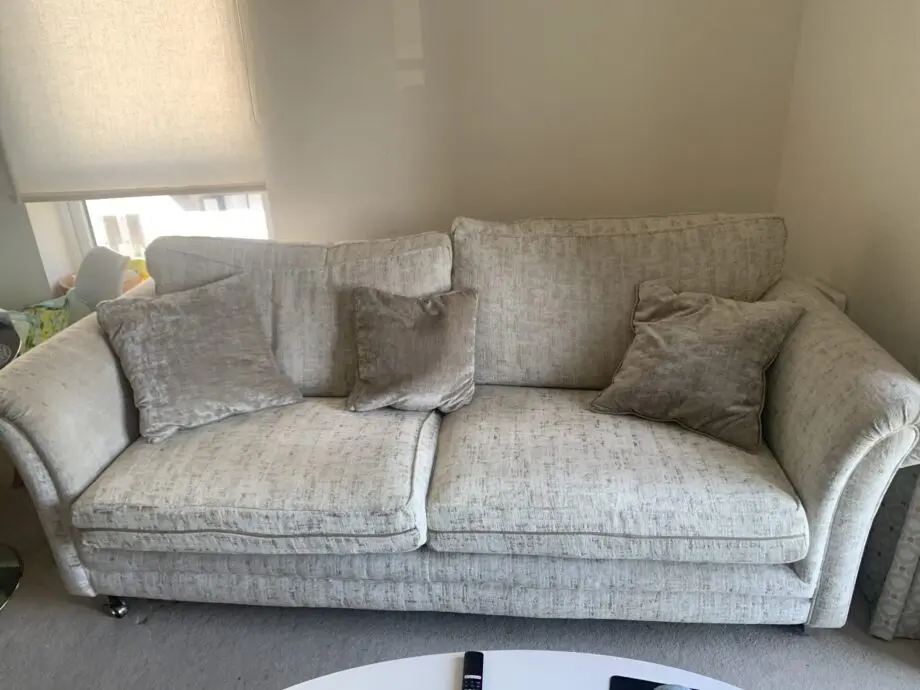 3 seater beige sofa