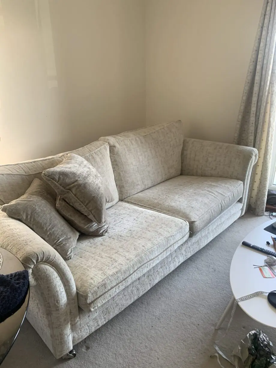 3 seater beige sofa