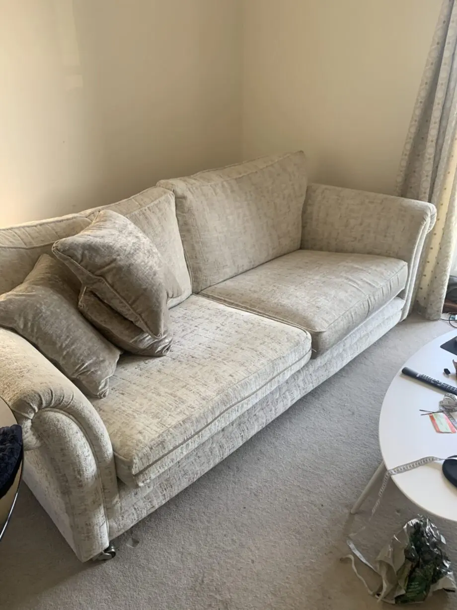 3 seater beige sofa