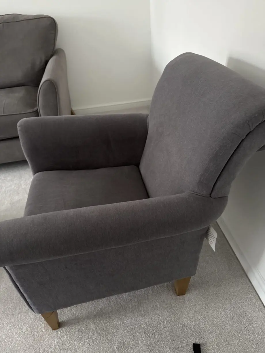 Oak Furniture Land 3 seater Sofa, accent chair and footstool