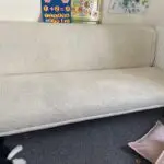 Sheepskin sofa bed, cream, made to love
