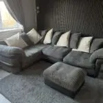 Harvey’s grey corner sofa