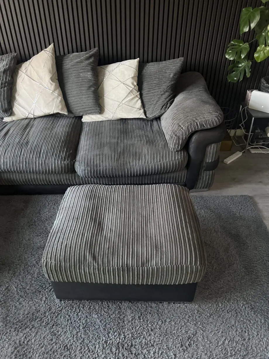 Harvey’s grey corner sofa