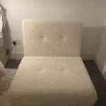 MADE Haru single sofa bed, Faux Sheepskin