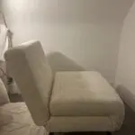MADE Haru single sofa bed, Faux Sheepskin