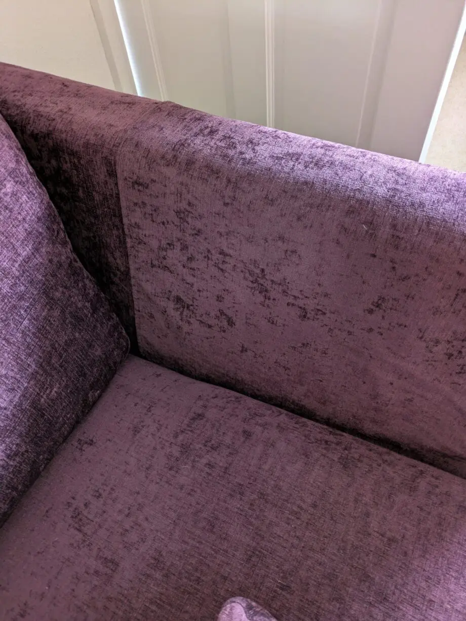 Multiyork Nevada dark plum fabric 3 seater 2 cushion sofa