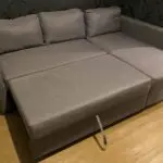 Amazon Brand Grey L-Shaped Corner Sofa with Right Side Chaise and Pull Out Sofa Bed