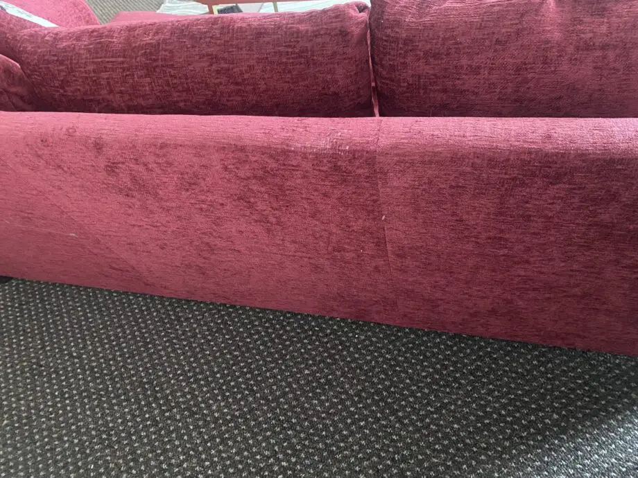 Argos Maroon 3 seater and 2 seater sofa set