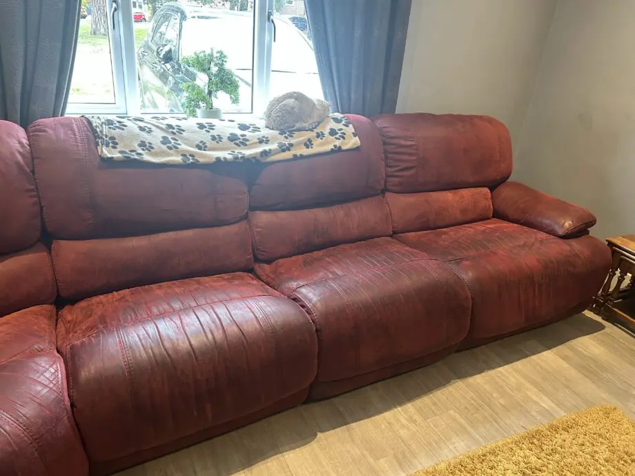 Modular 5 Seat Fabric Corner Sofa With Recliners