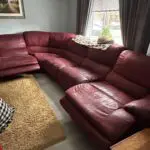 Modular 5 Seat Fabric Corner Sofa With Recliners