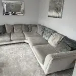 DFS Lawire Corner Sofa Silver