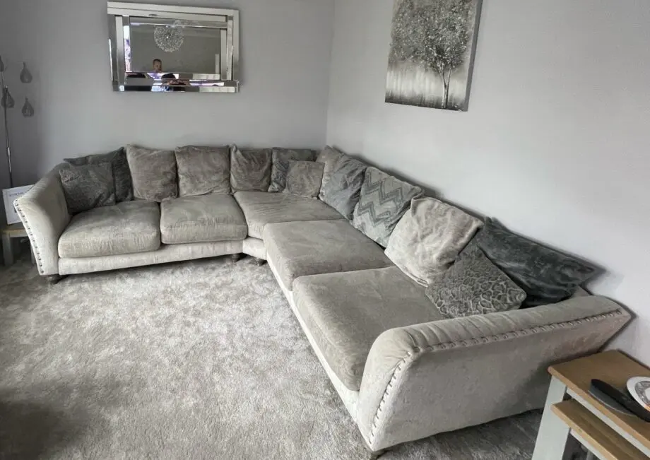 DFS Lawire Corner Sofa Silver