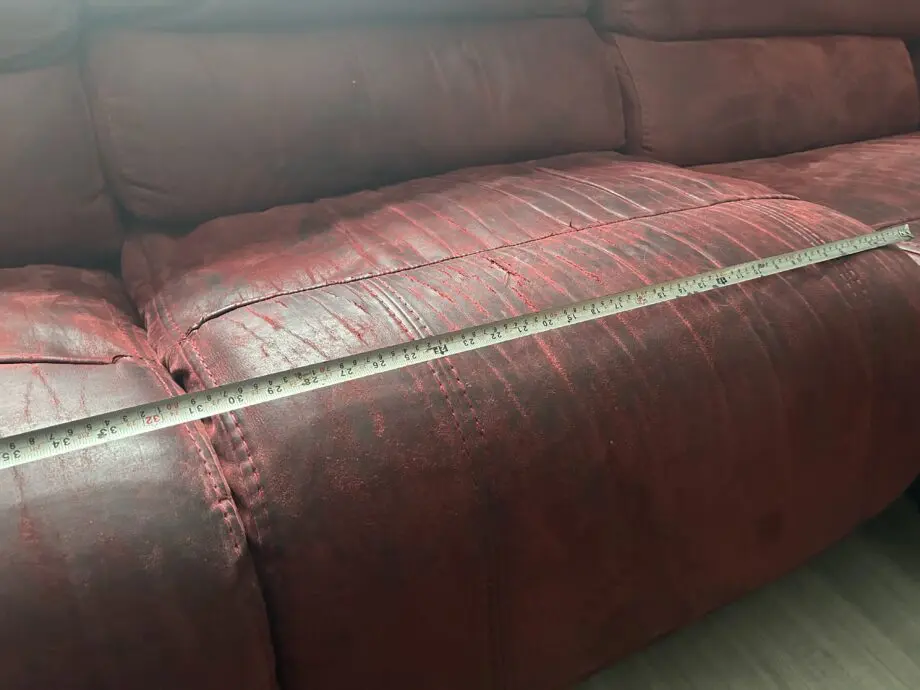 Modular 5 Seat Fabric Corner Sofa With Recliners