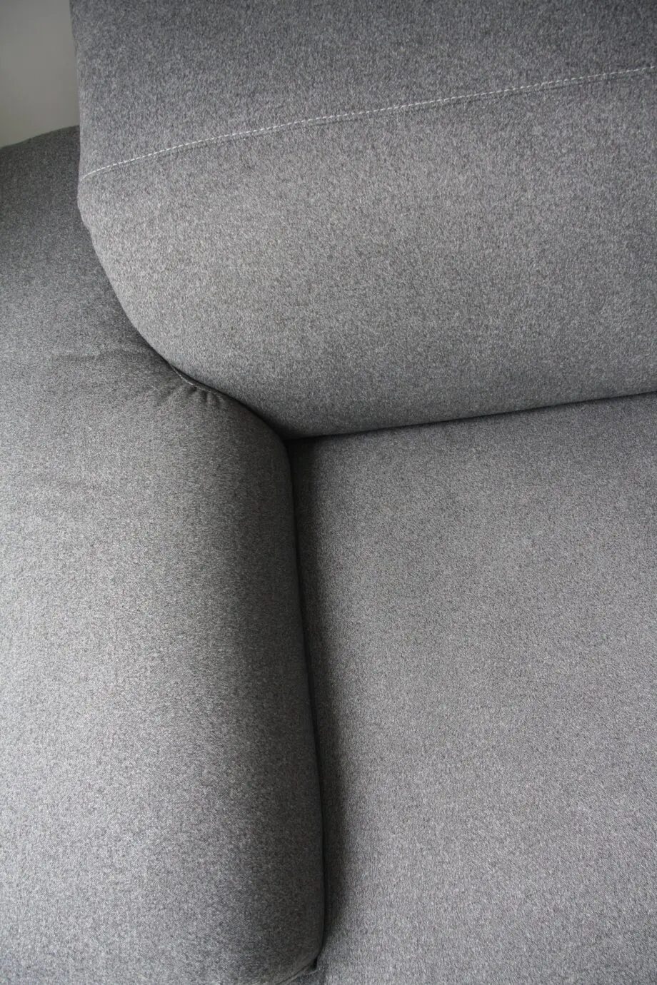 Natuzzi Editions medium grey Milana right-hand facing corner sofa