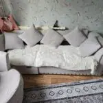 this is a cream corner sofa with swfall chair and about 6 months old
