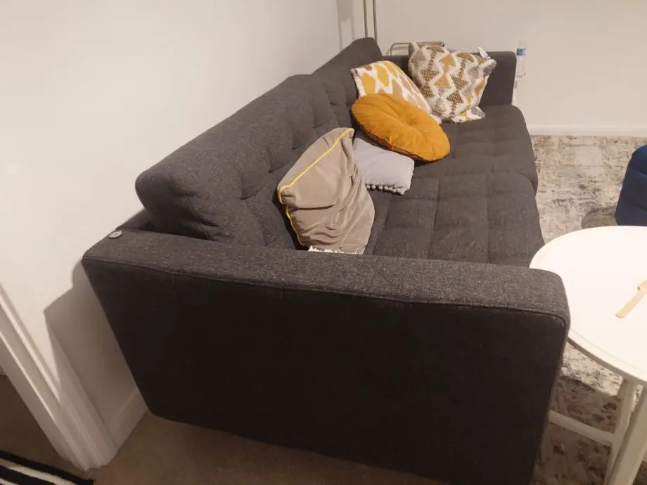 Grey sofa bespoke from France