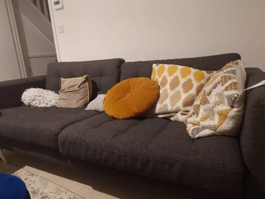 Grey sofa bespoke from France