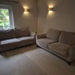 Debenhams fyfield taupe 2 x 3 seater sofas