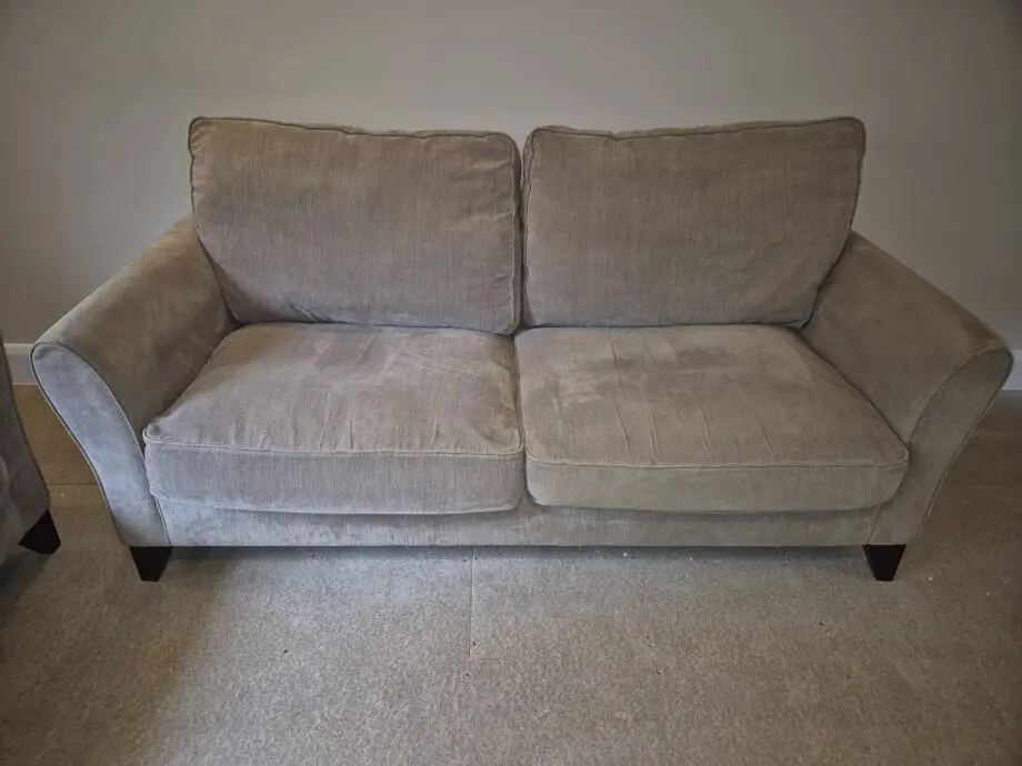 Debenhams fyfield taupe 2 x 3 seater sofas