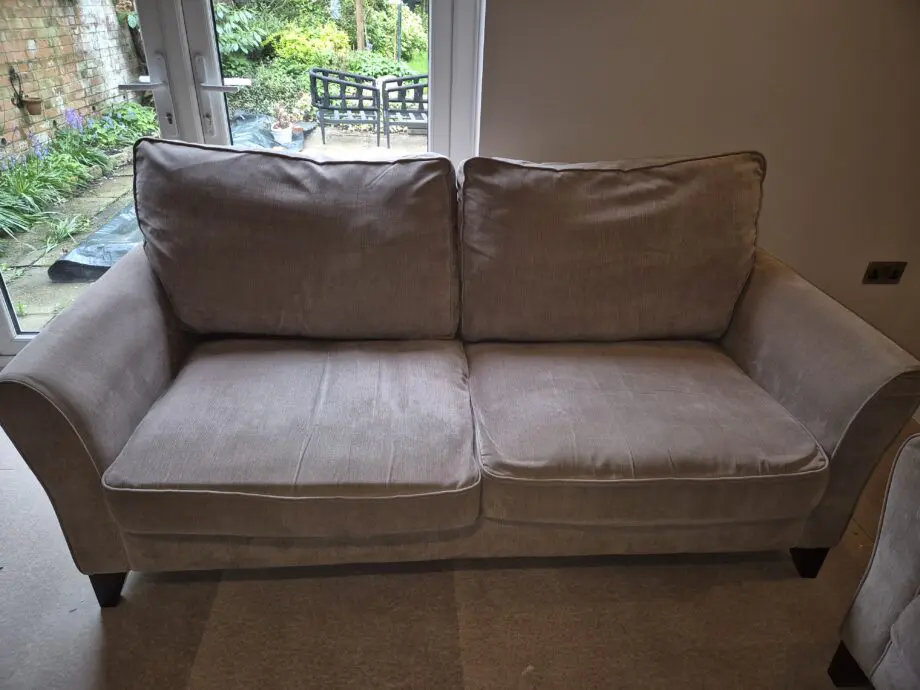 Debenhams fyfield taupe 2 x 3 seater sofas