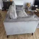 Bright new Dwell Matera 3 seater sofa, light gray