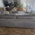 Bright new Dwell Matera 3 seater sofa, light gray