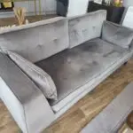 Bright new Dwell Matera 3 seater sofa, light gray