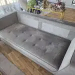 Bright new Dwell Matera 3 seater sofa, light gray