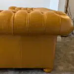 2 seat leather chesterfield sofa